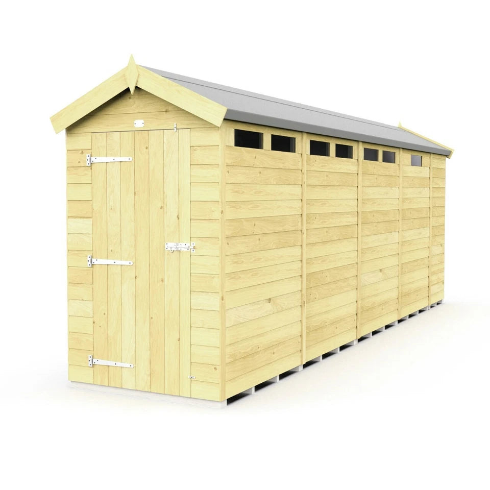 Premium Wooden Garden Storage Shed 4x17ft