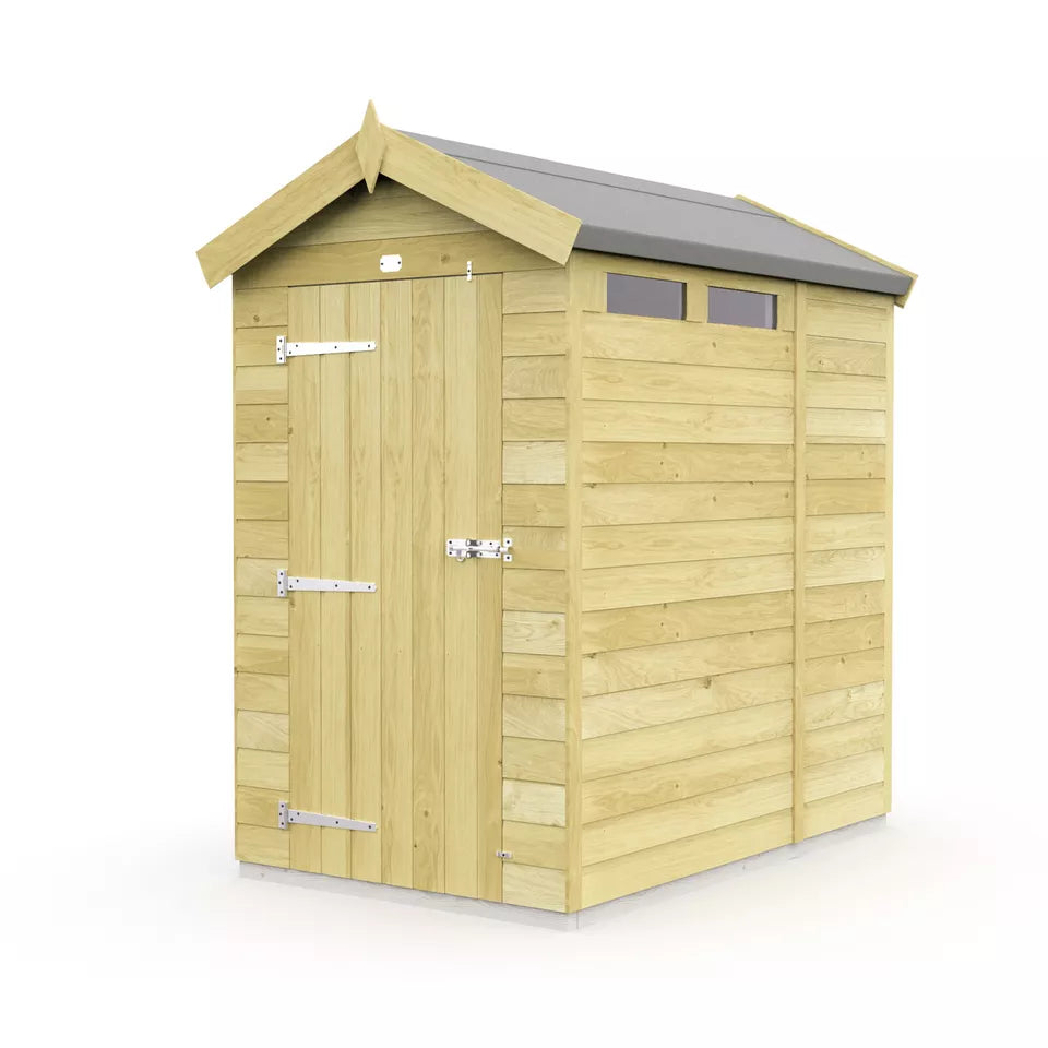 Premium Wooden Garden Storage Shed 4x7ft