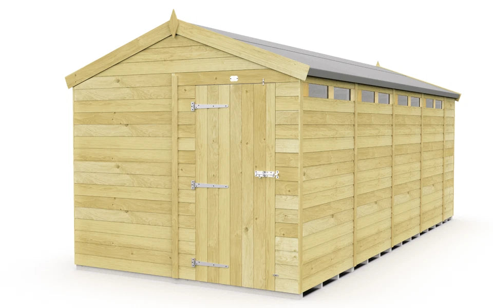 Premium Wooden Garden Storage Shed 8x18ft
