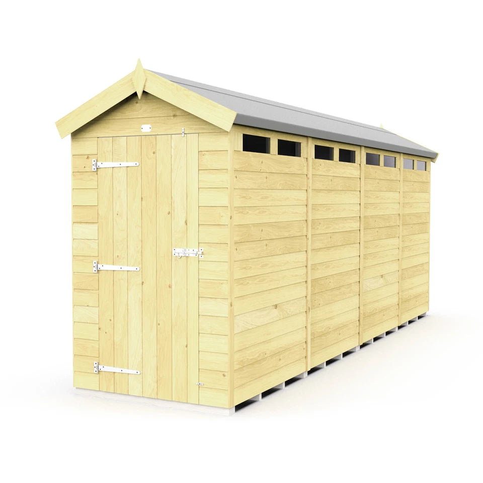 Premium Wooden Garden Storage Shed 4x16ft