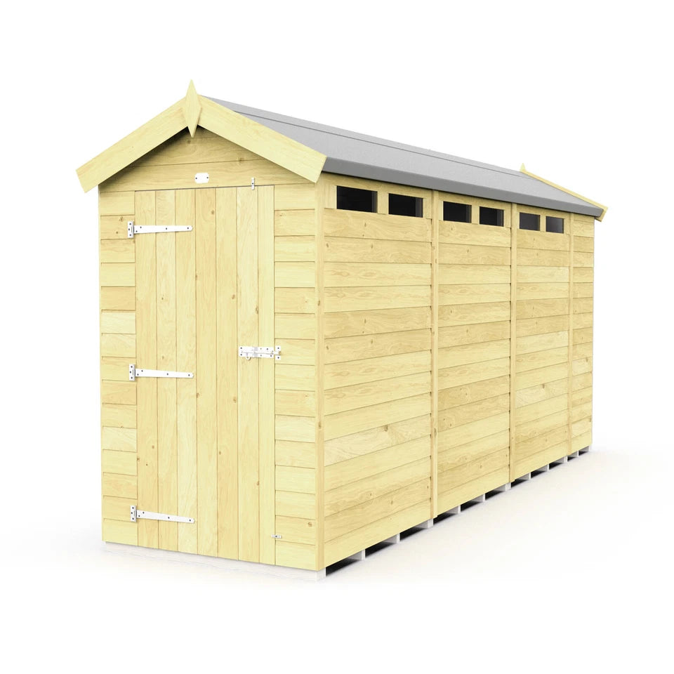 Premium Wooden Garden Storage Shed 4x14ft