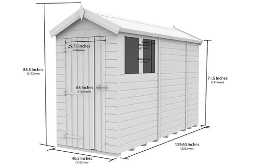 Premium Wooden Garden Storage Shed 4x11ft